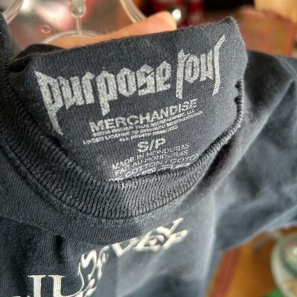 Justin Bieber Forever Purpose Tour T Shirt Merch Size Small Black - Picture 3 of 10